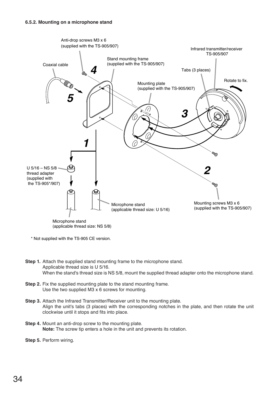 Toa TS-910 Series Installation User Manual | Page 34 / 64