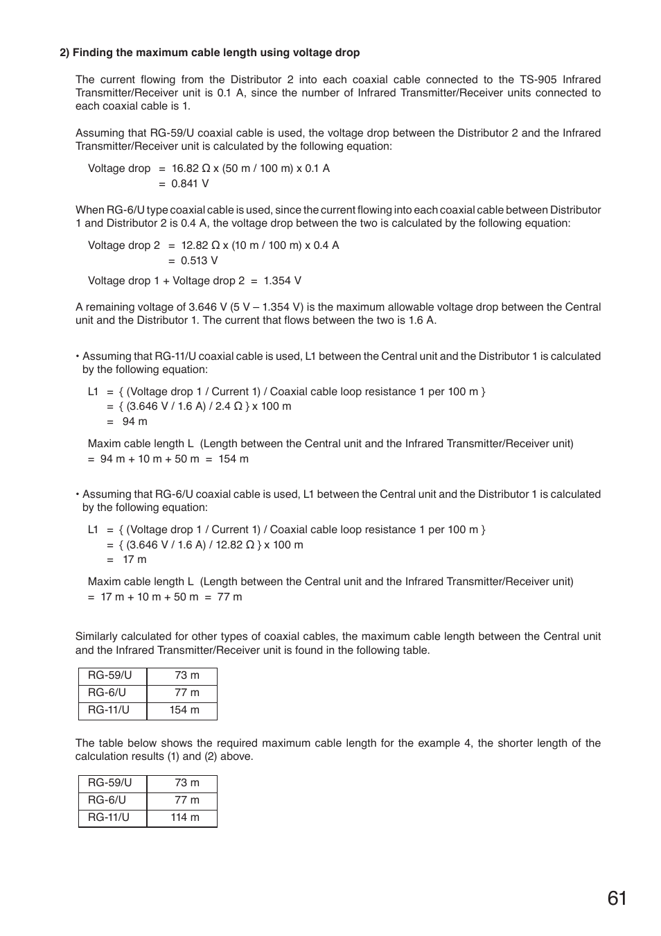 Toa TS-910 Series Installation User Manual | Page 61 / 64