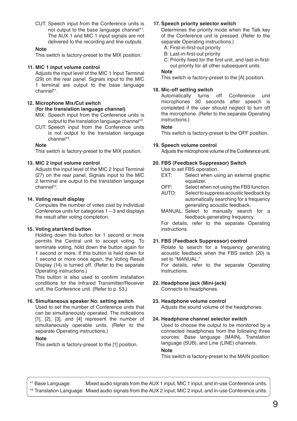 Toa TS-910 Series Installation User Manual | Page 9 / 64