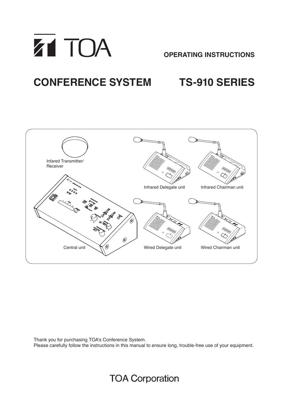 Toa TS-910 Series Manual User Manual | 44 pages