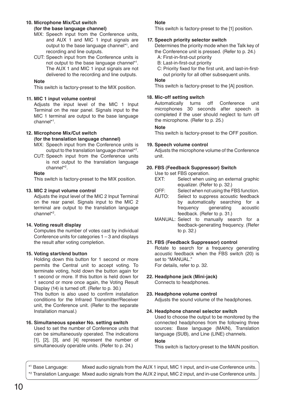 Toa TS-910 Series Manual User Manual | Page 10 / 44