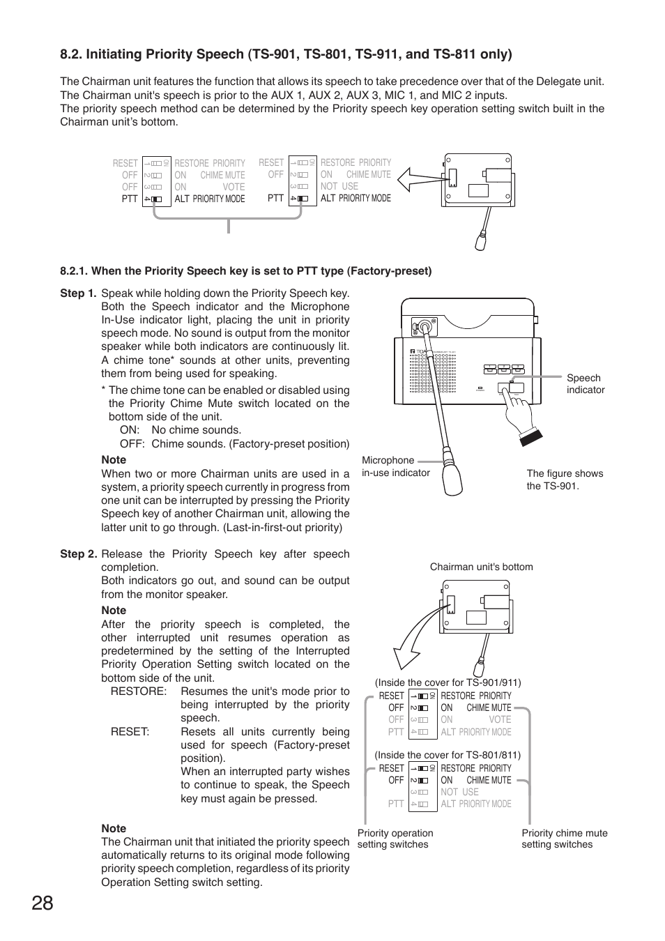 Toa TS-910 Series Manual User Manual | Page 28 / 44