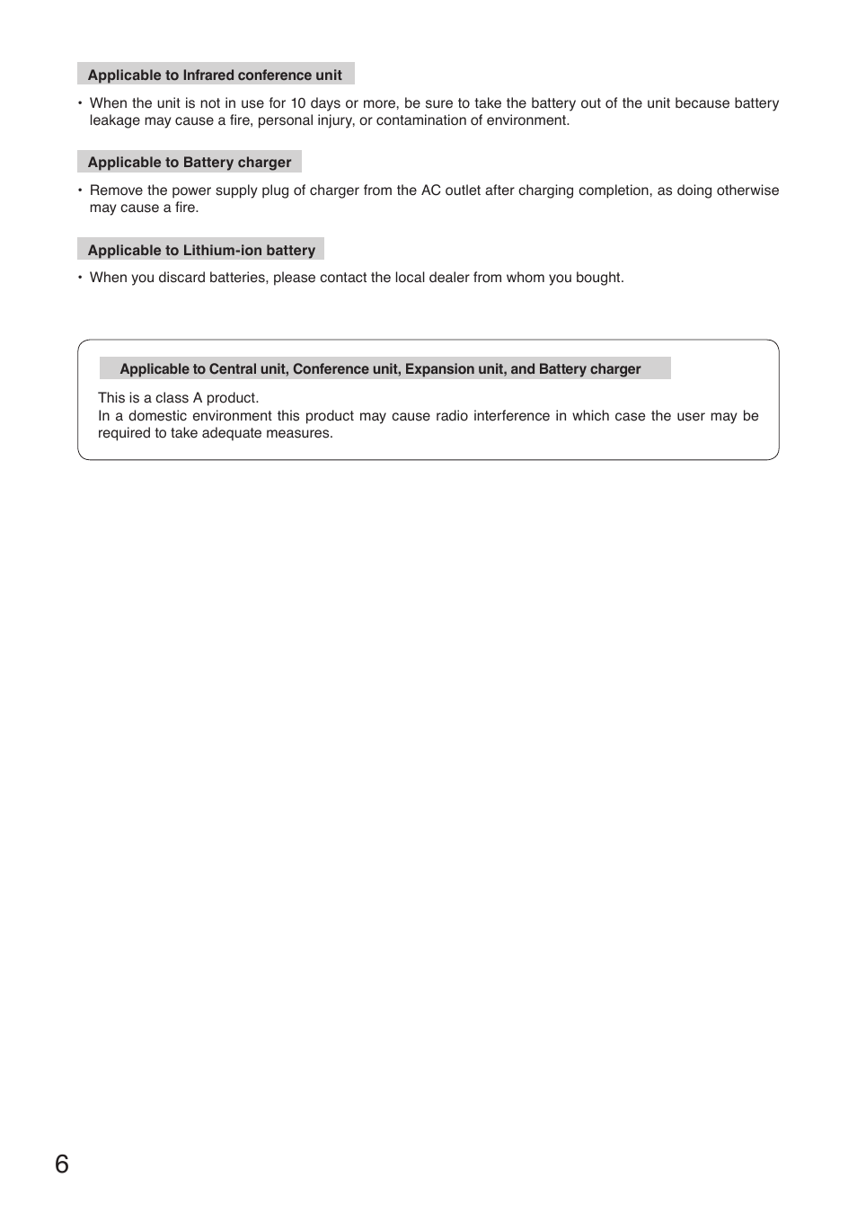 Toa TS-910 Series Manual User Manual | Page 6 / 44