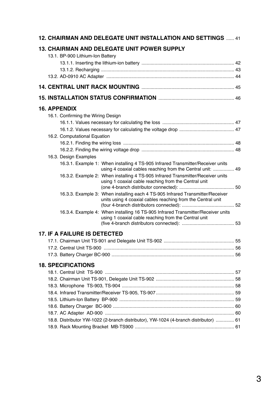 Toa TS-900 Series User Manual | Page 3 / 64