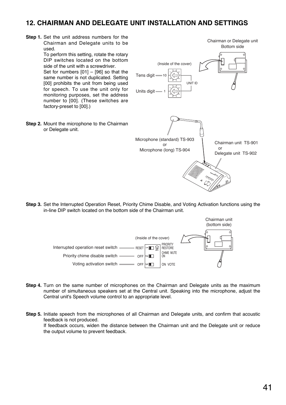 Toa TS-900 Series User Manual | Page 41 / 64