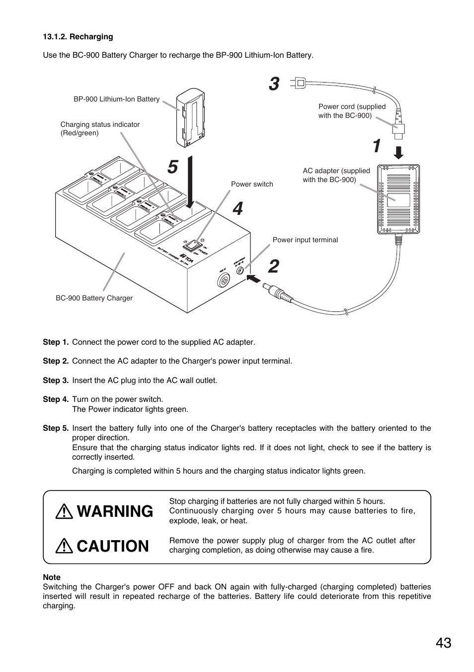 Warning, Caution | Toa TS-900 Series User Manual | Page 43 / 64