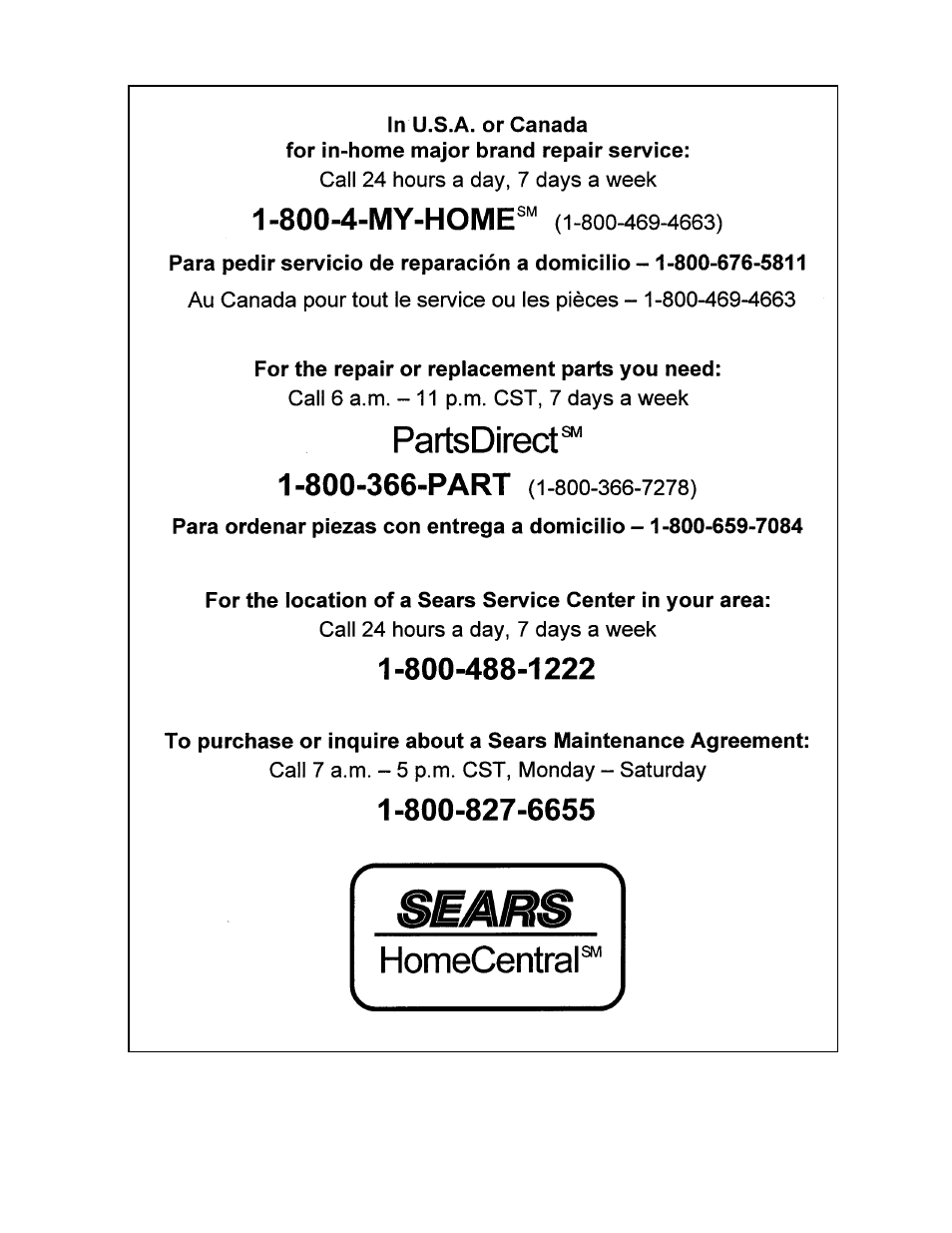 Craftsman 247.77011 User Manual | Page 40 / 40