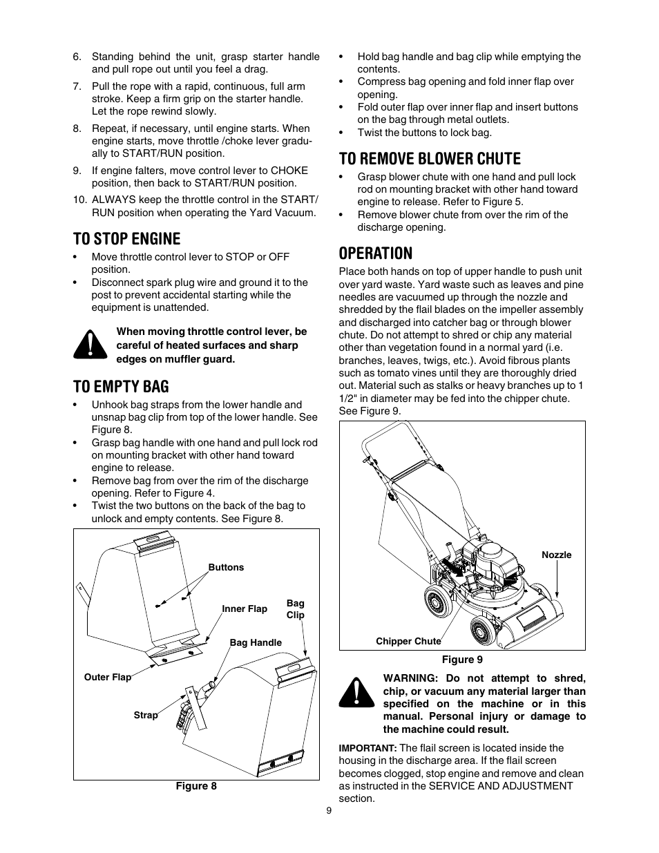 Operation | Craftsman 247.77011 User Manual | Page 9 / 40