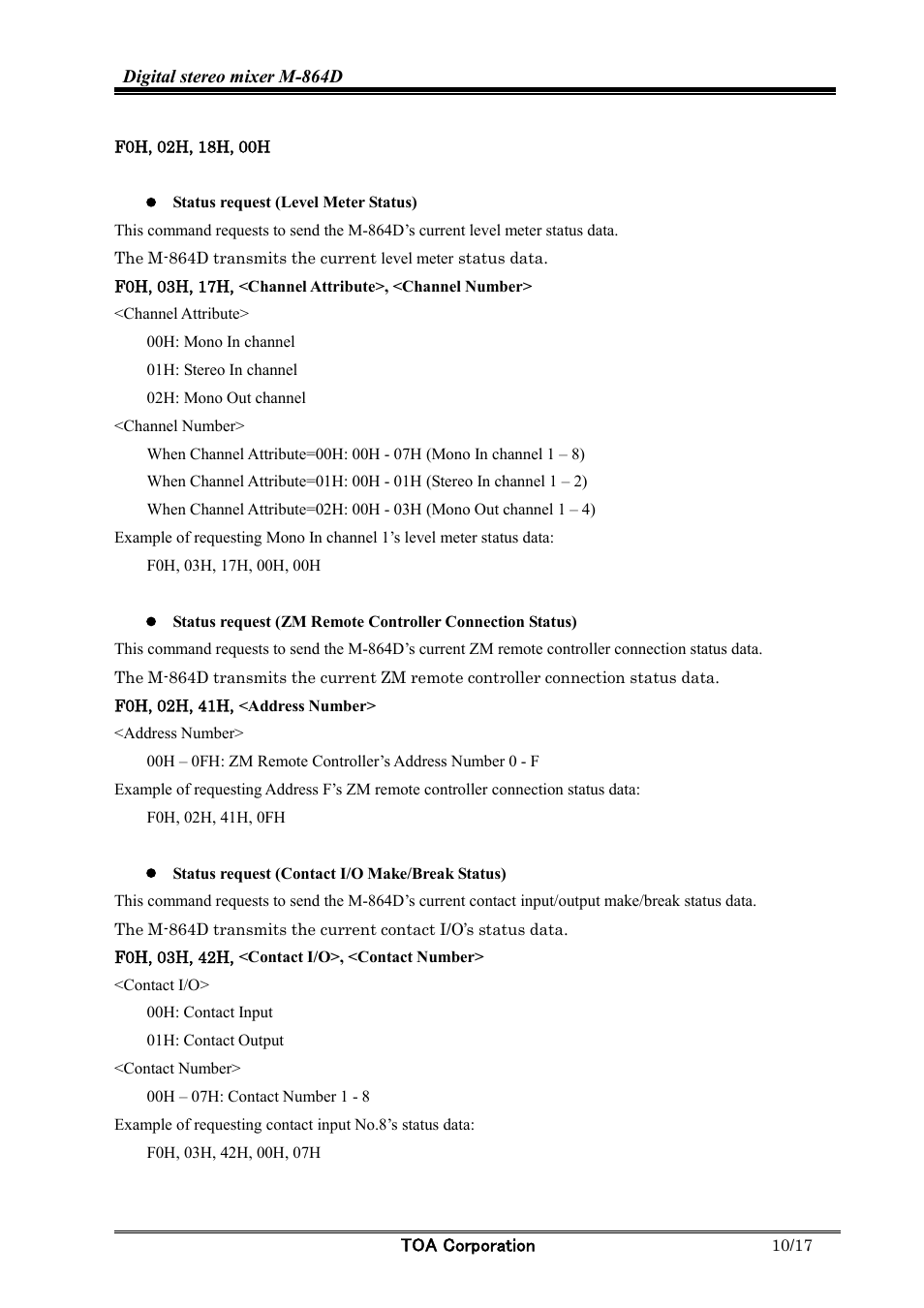 Toa M-864D Ver.2.0.0 User Manual | Page 10 / 17