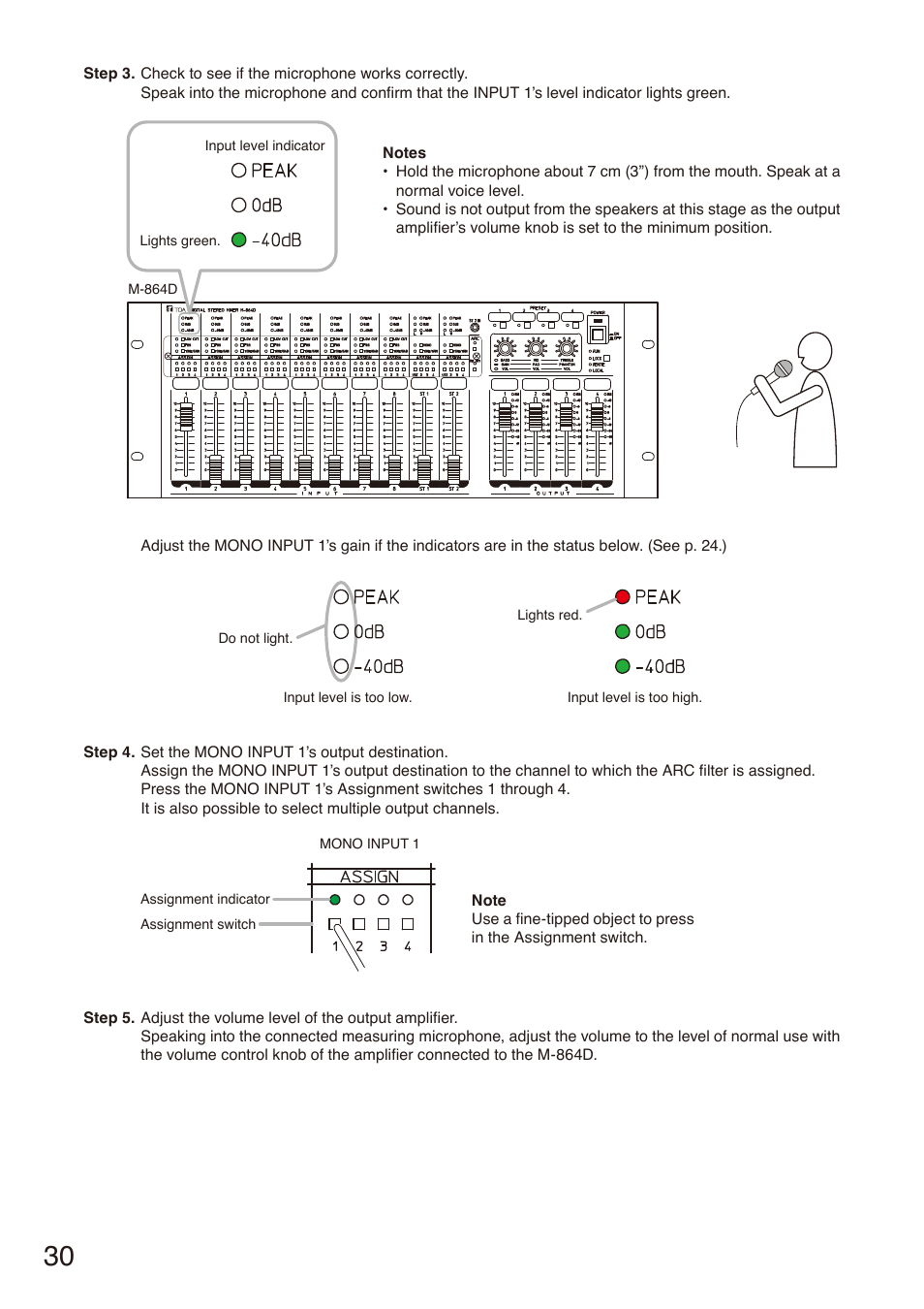 Toa M-864D User Manual | Page 30 / 60