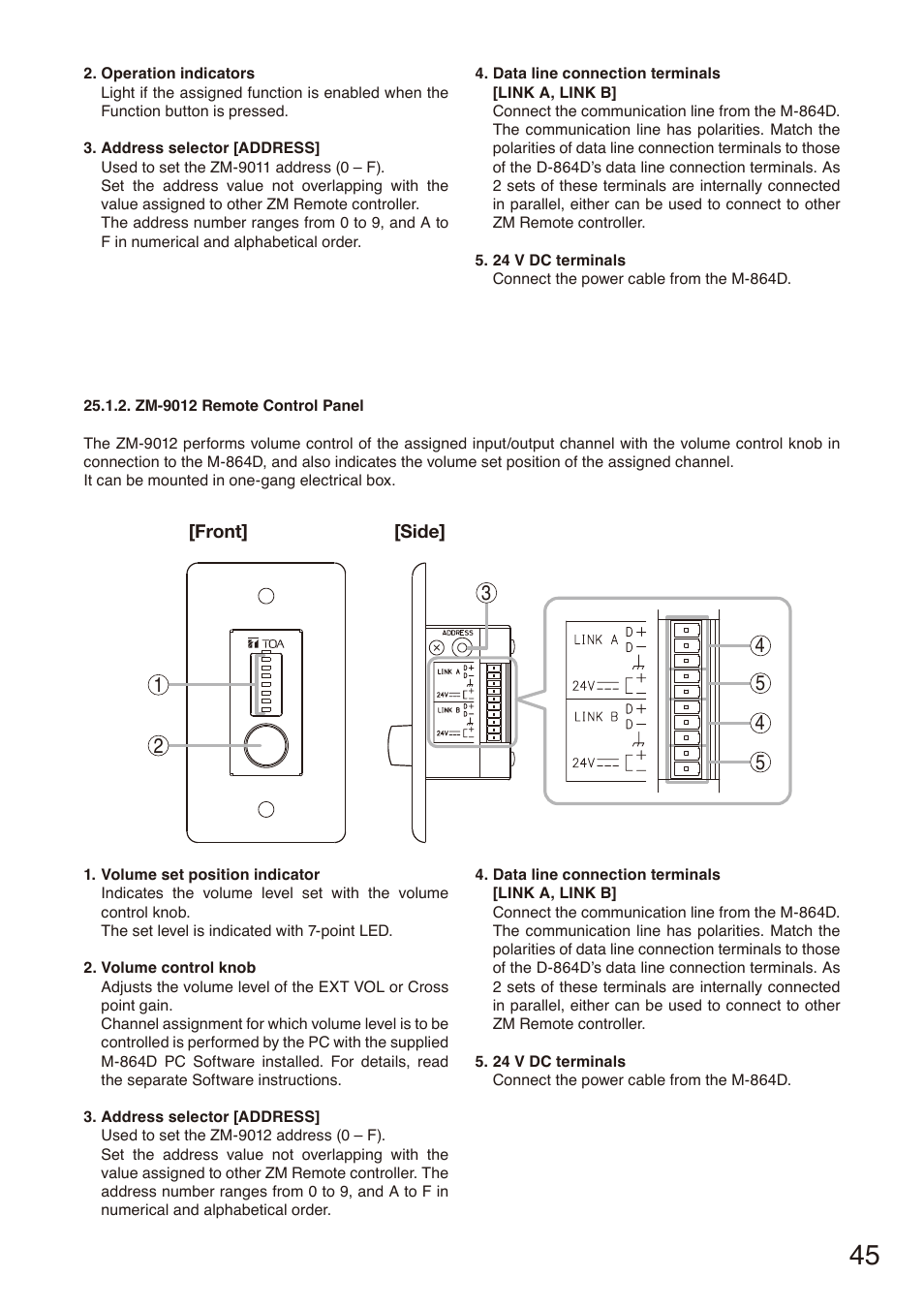 Toa M-864D User Manual | Page 45 / 60