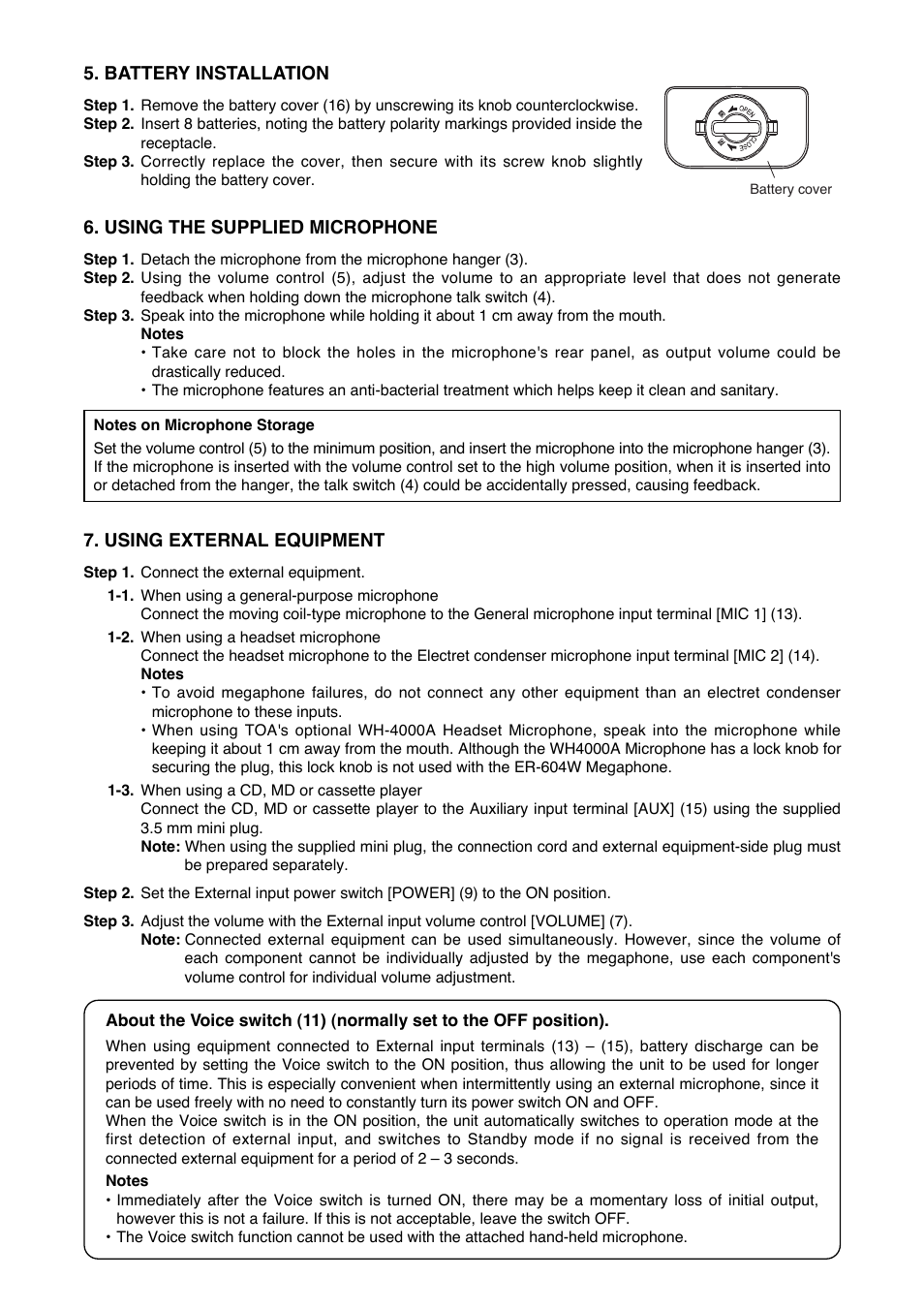 Toa ER-604W User Manual | Page 3 / 4