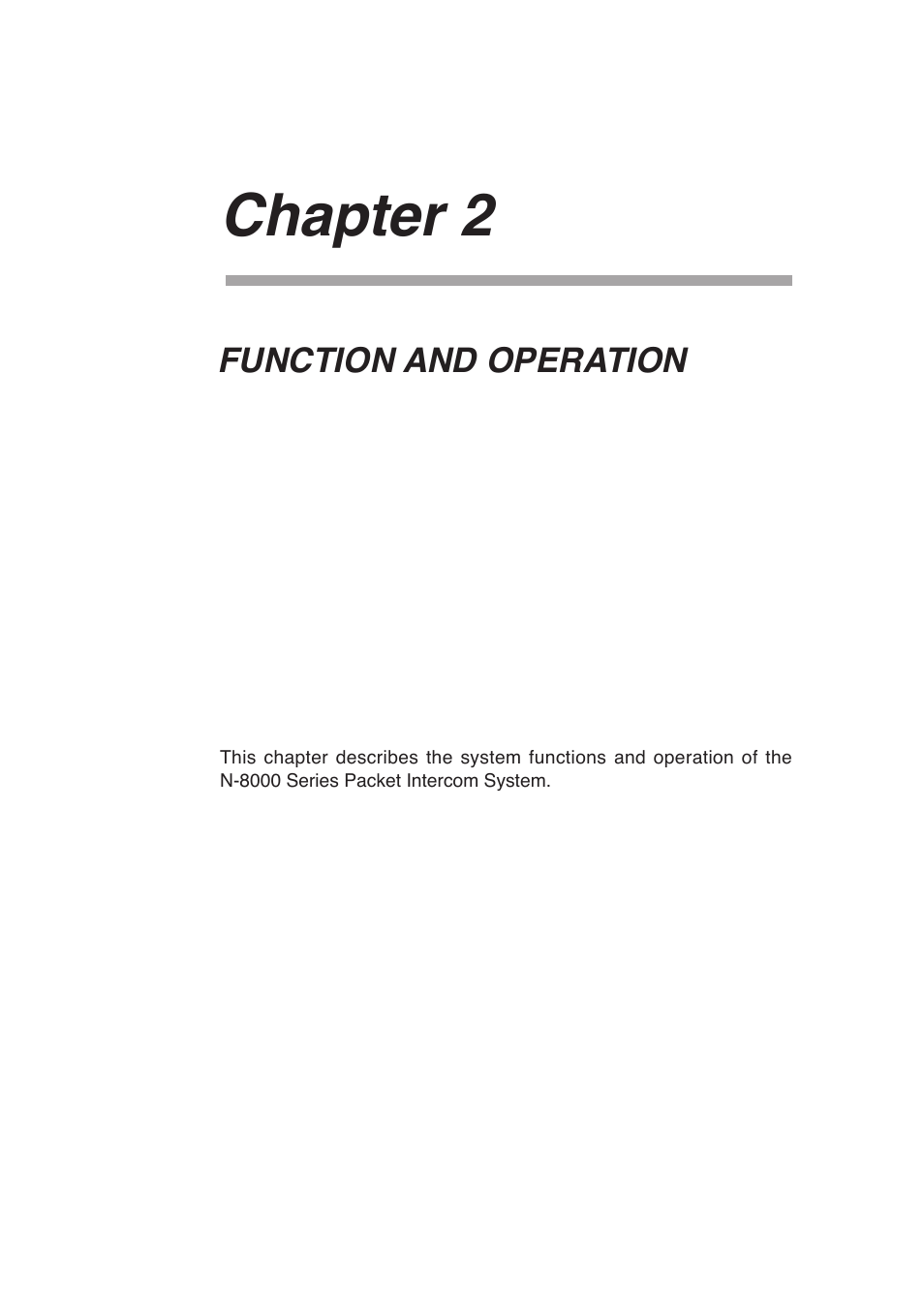 Chapter 2 : functions and operation, Chapter 2 | Toa N-8000 Series User Manual | Page 112 / 652