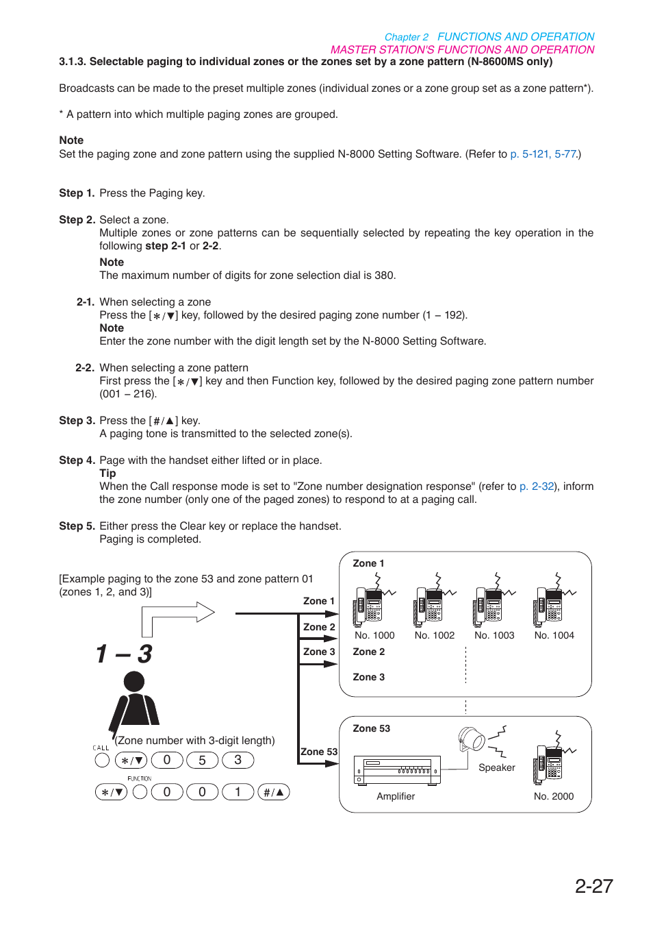 P. 2-27 | Toa N-8000 Series User Manual | Page 138 / 652