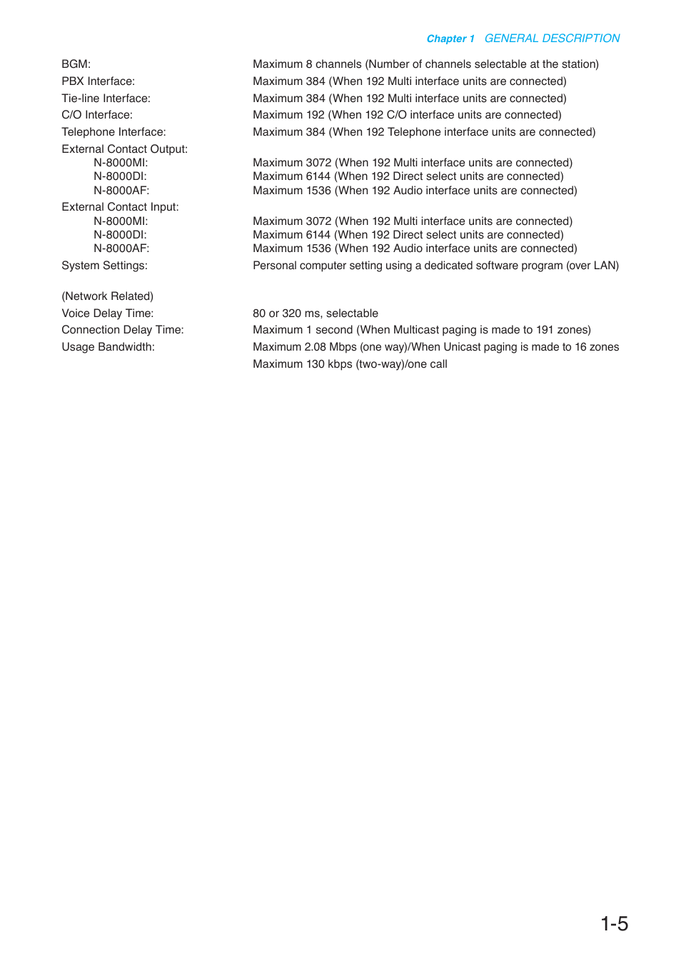 Toa N-8000 Series User Manual | Page 22 / 652