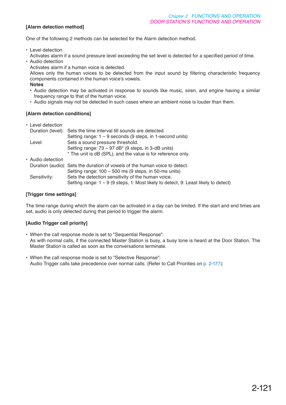 P. 2-121 | Toa N-8000 Series User Manual | Page 232 / 652