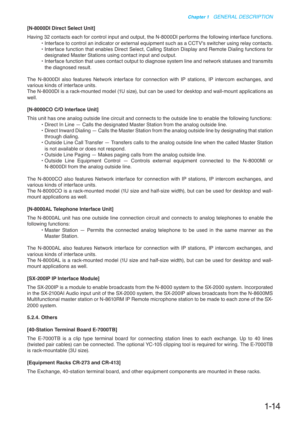 Toa N-8000 Series User Manual | Page 31 / 652