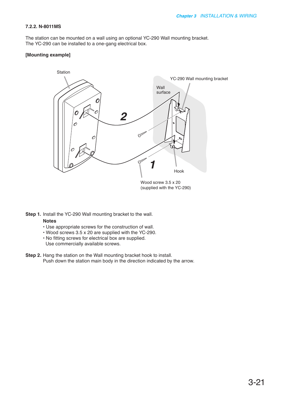 P. 3-21 | Toa N-8000 Series User Manual | Page 325 / 652