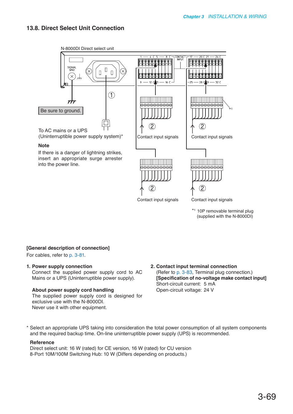 Direct select unit connection | Toa N-8000 Series User Manual | Page 373 / 652