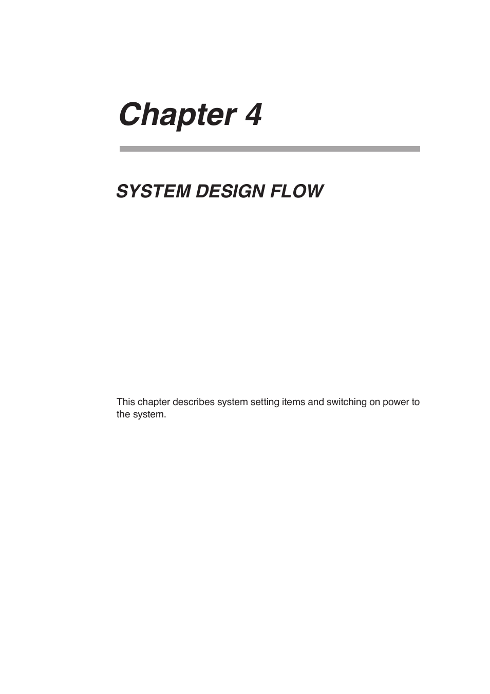 Chapter 4 : system design flow, Chapter 4 | Toa N-8000 Series User Manual | Page 389 / 652