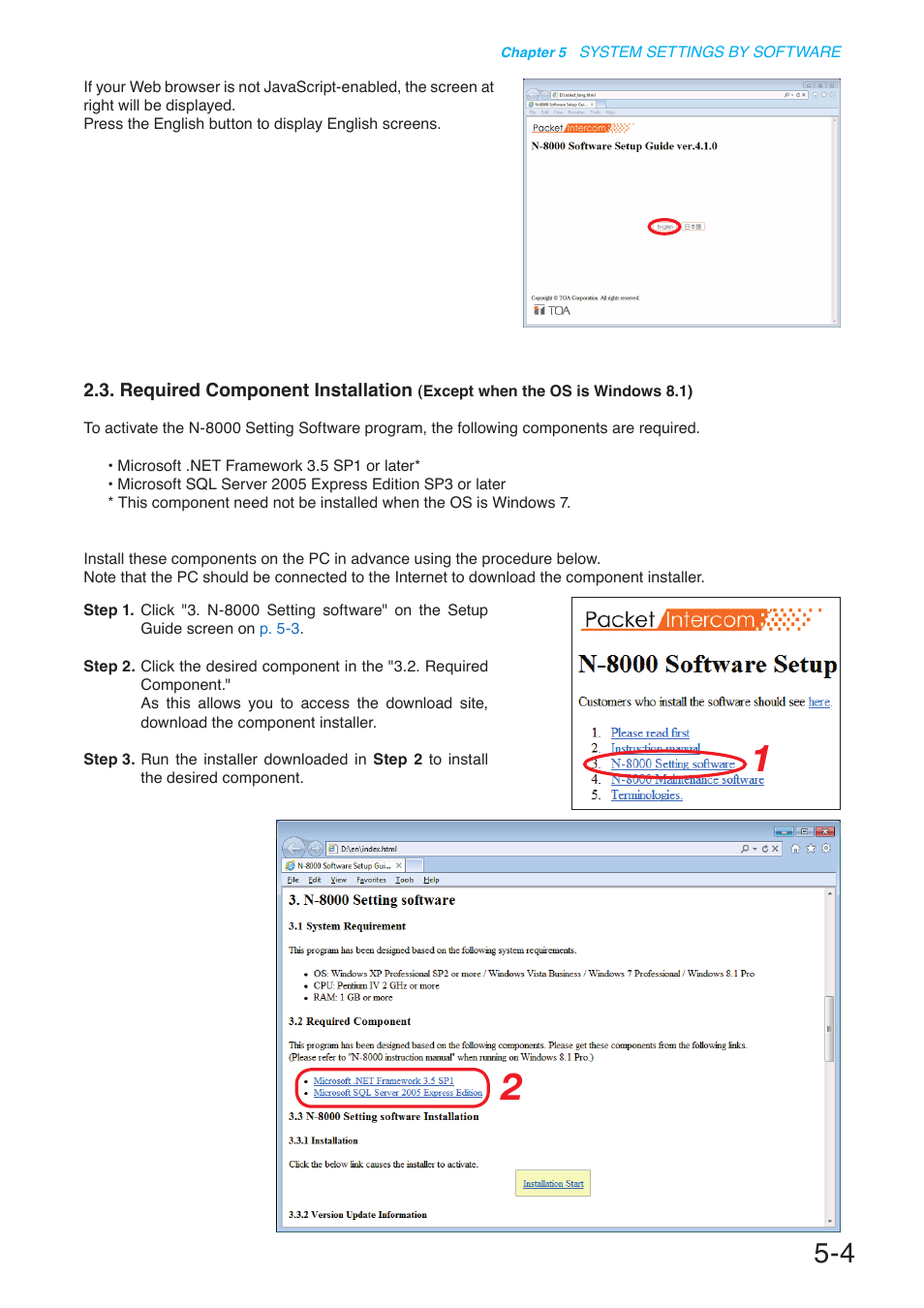 P. 5-4 | Toa N-8000 Series User Manual | Page 414 / 652