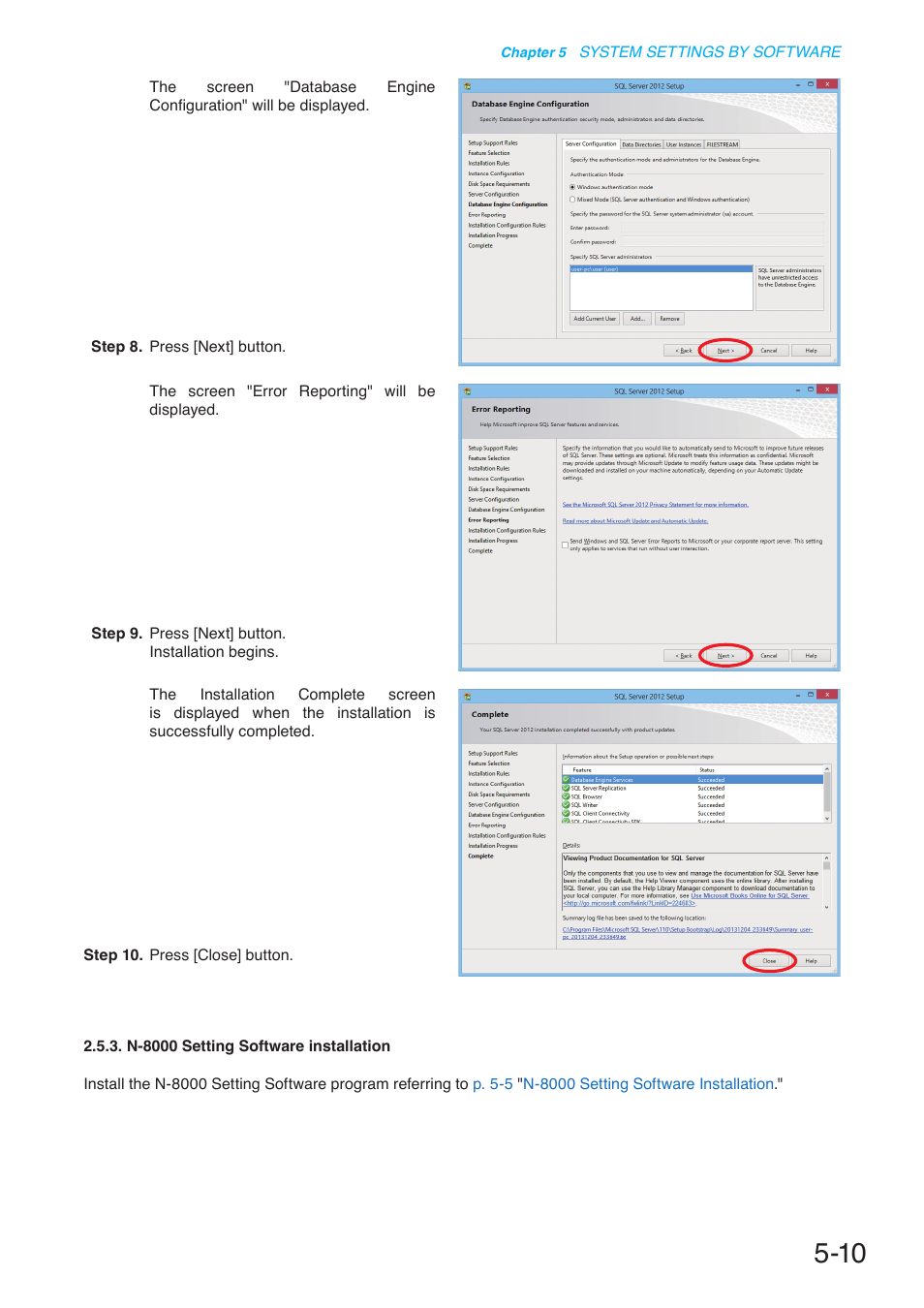 P. 5-10 | Toa N-8000 Series User Manual | Page 420 / 652