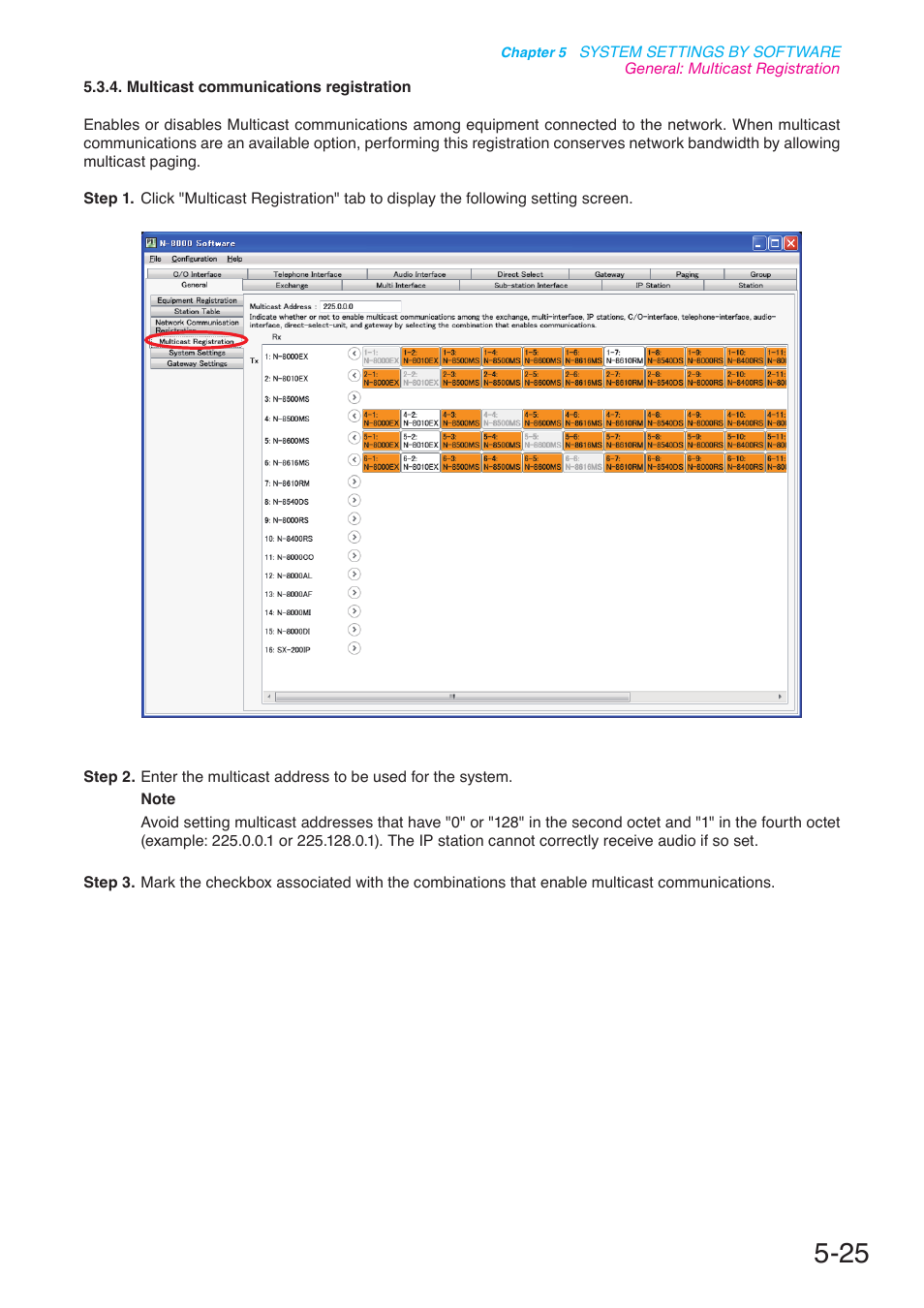 P. 5-25 | Toa N-8000 Series User Manual | Page 435 / 652