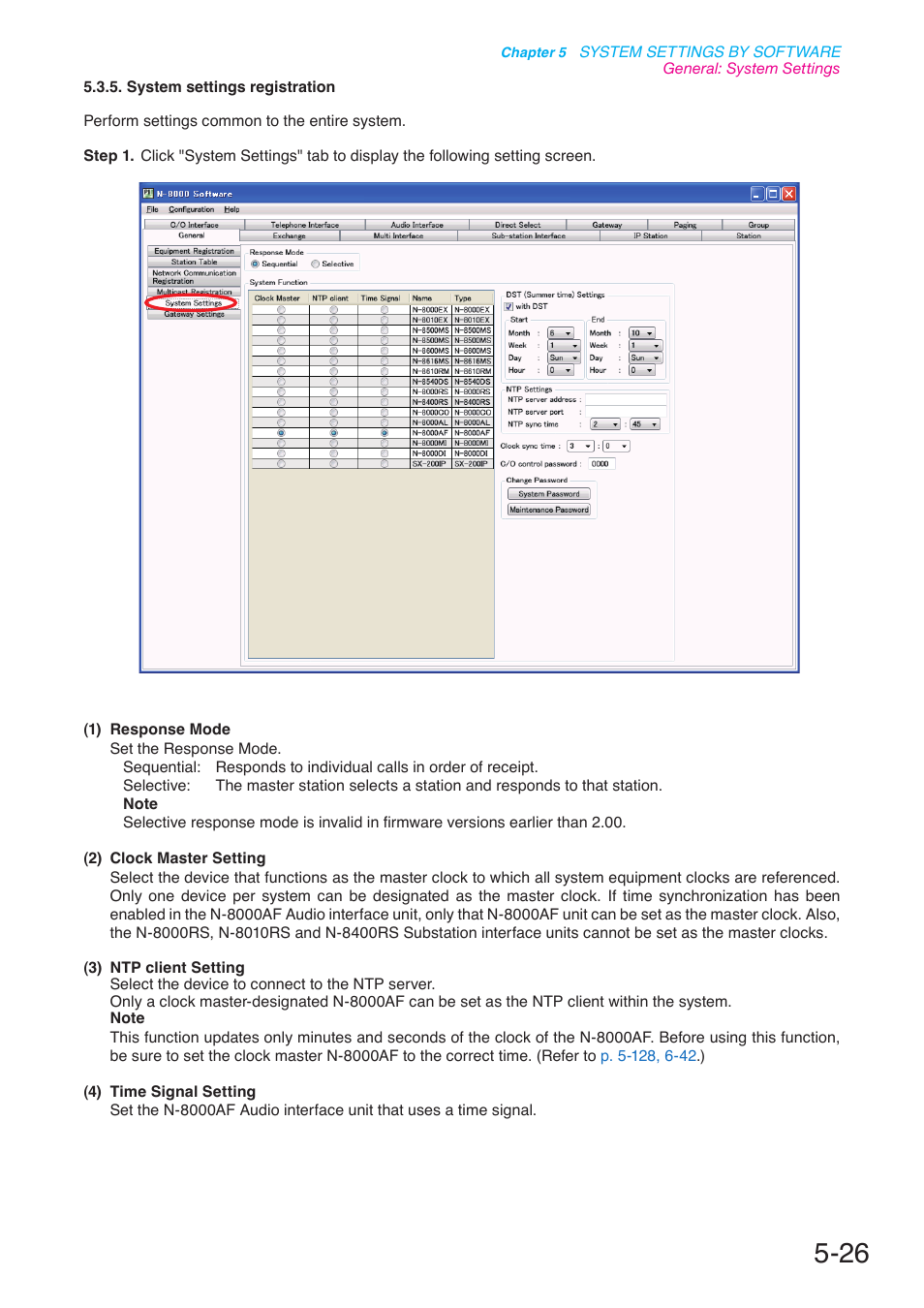 P. 5-26 | Toa N-8000 Series User Manual | Page 436 / 652