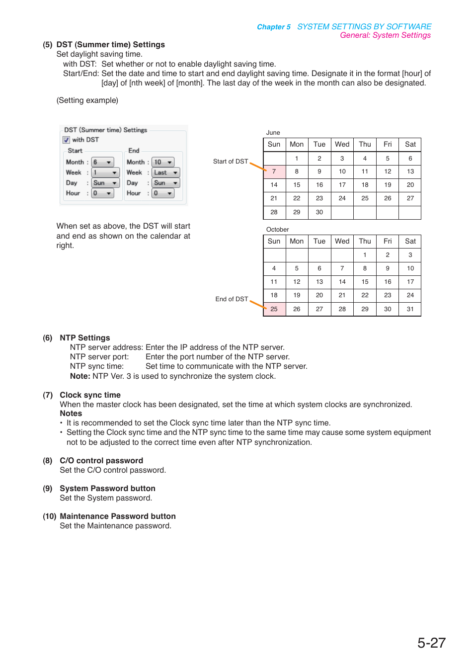 P. 5-27, P. 5-27, 5 | Toa N-8000 Series User Manual | Page 437 / 652