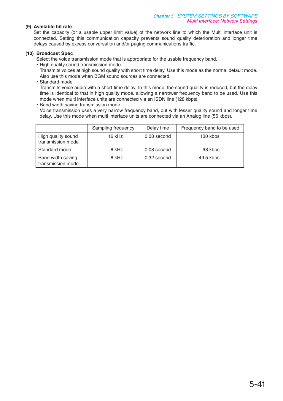 P. 5-41 | Toa N-8000 Series User Manual | Page 451 / 652