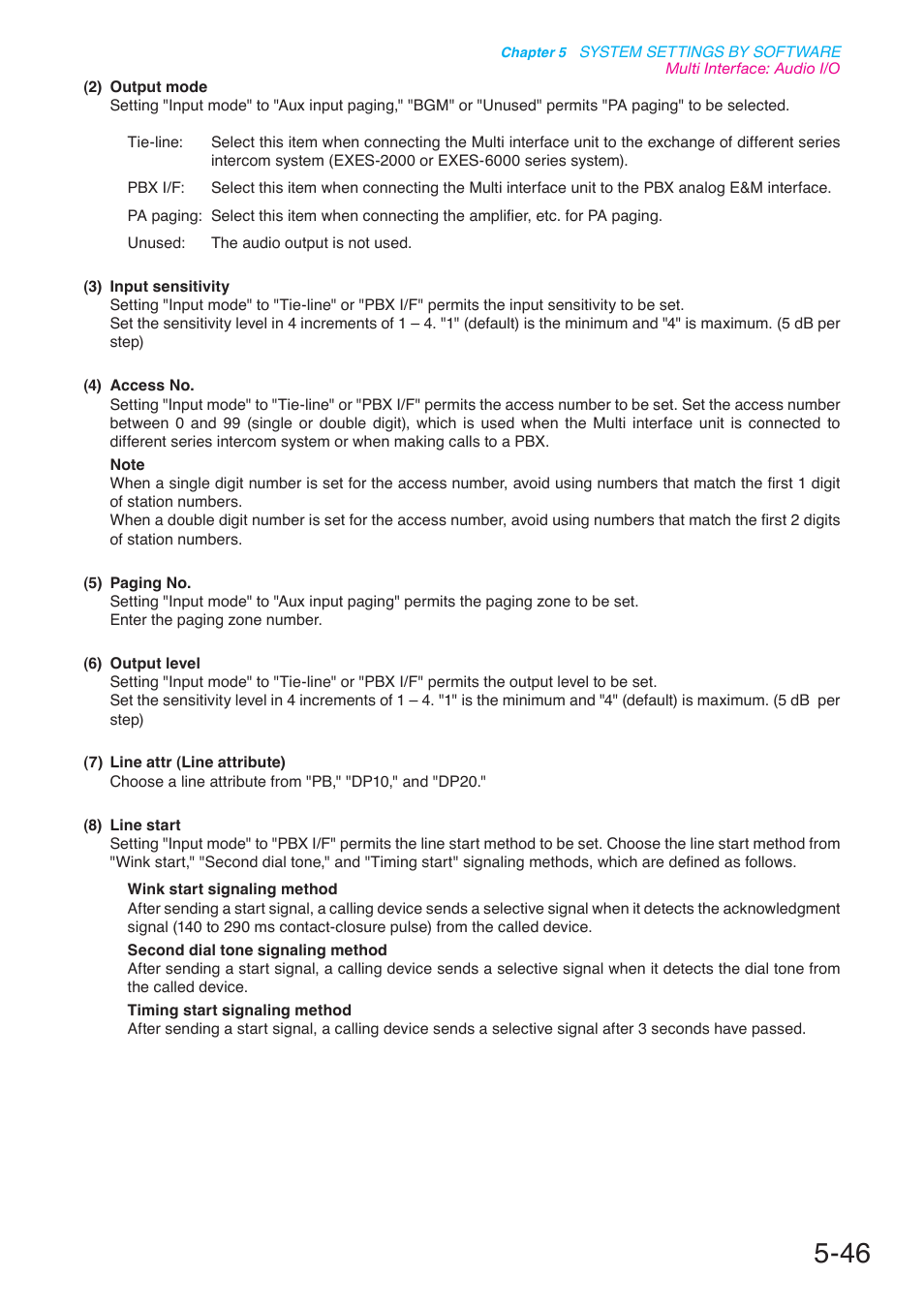 P. 5-46 | Toa N-8000 Series User Manual | Page 456 / 652