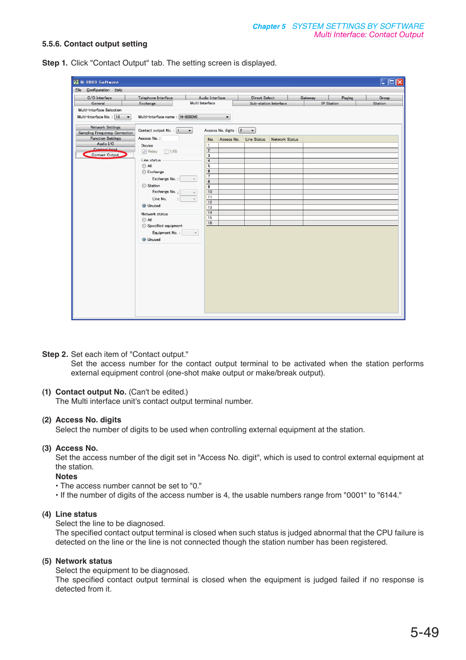 P. 5-49 | Toa N-8000 Series User Manual | Page 459 / 652