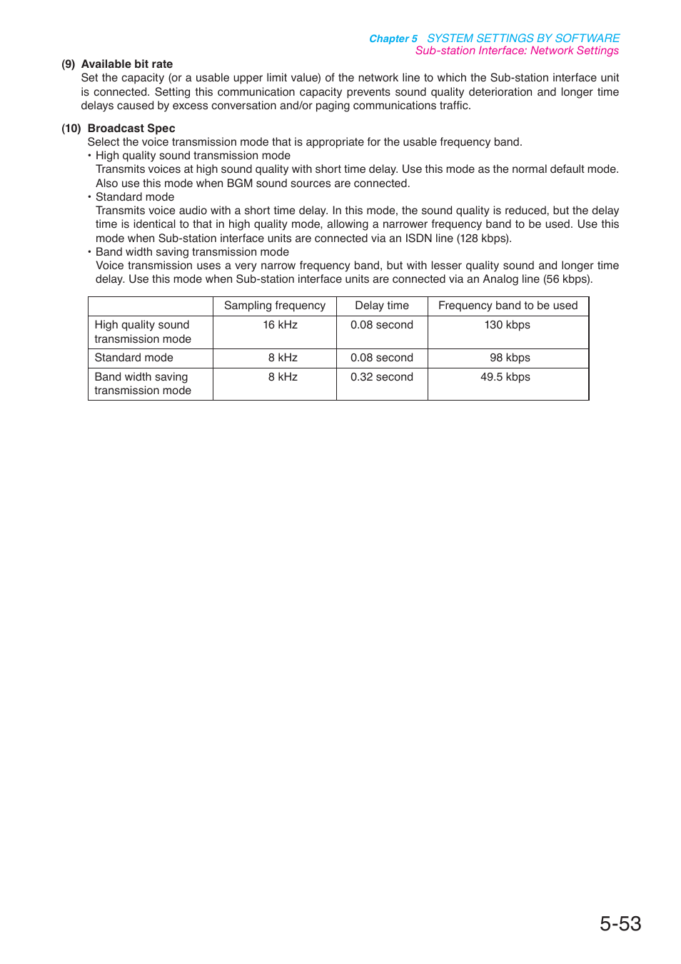 P. 5-53 | Toa N-8000 Series User Manual | Page 463 / 652