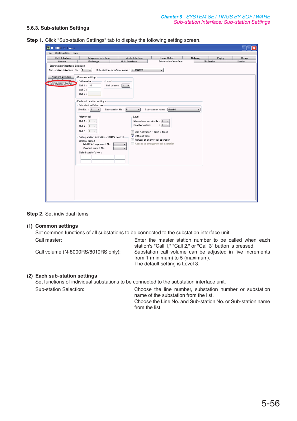 P. 5-56 | Toa N-8000 Series User Manual | Page 466 / 652