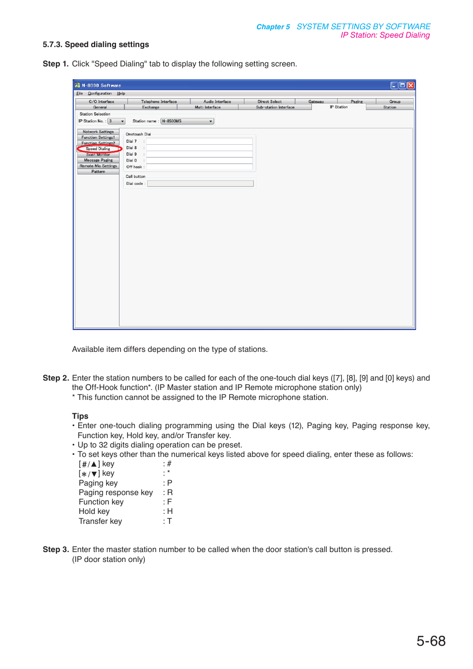 P. 5-68 | Toa N-8000 Series User Manual | Page 478 / 652