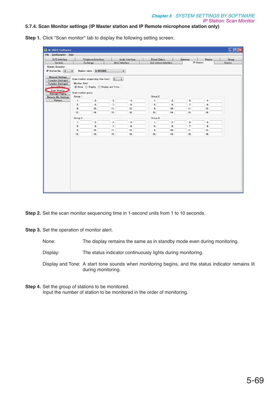 P. 5-69 | Toa N-8000 Series User Manual | Page 479 / 652