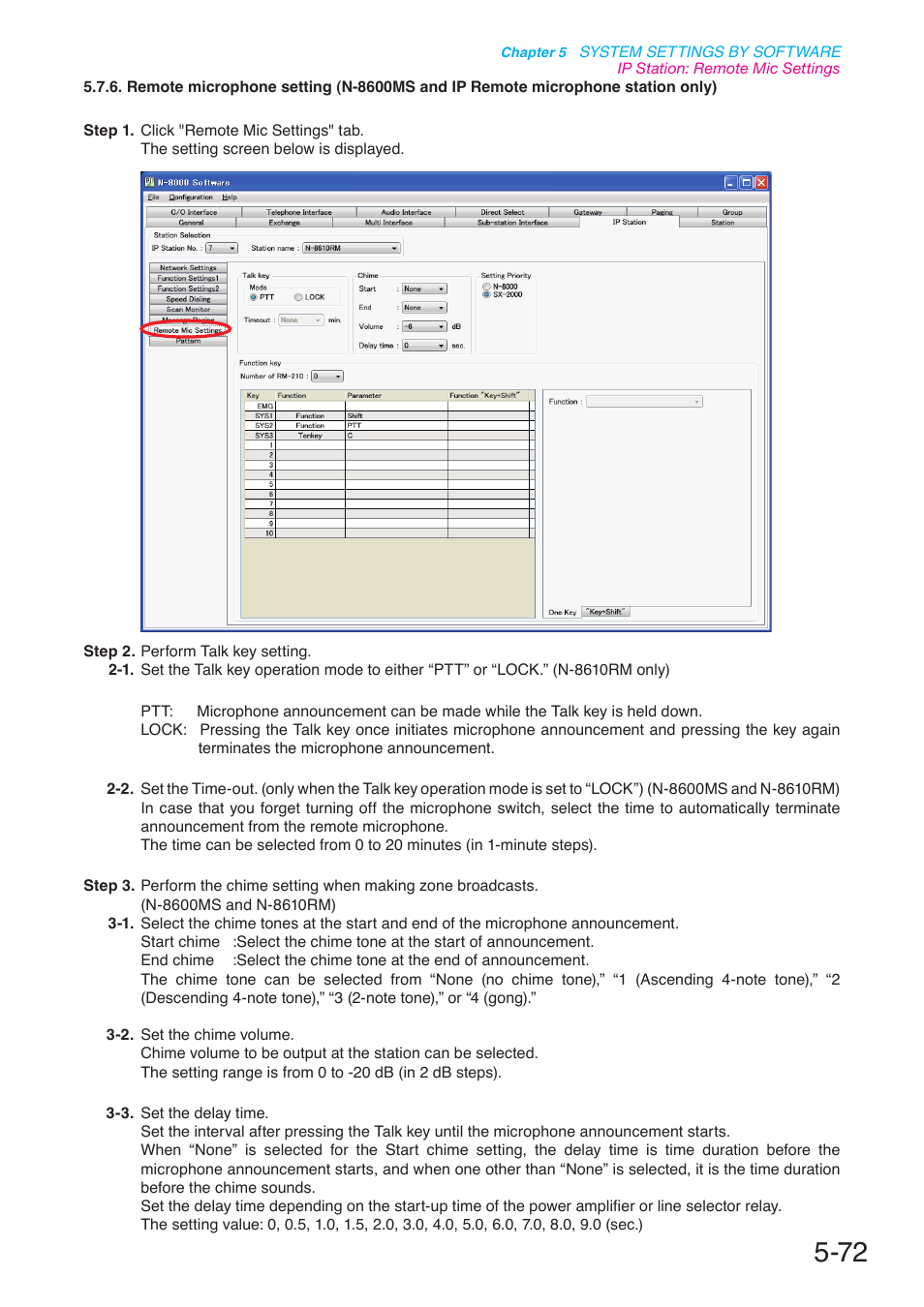 P. 5-72 | Toa N-8000 Series User Manual | Page 482 / 652