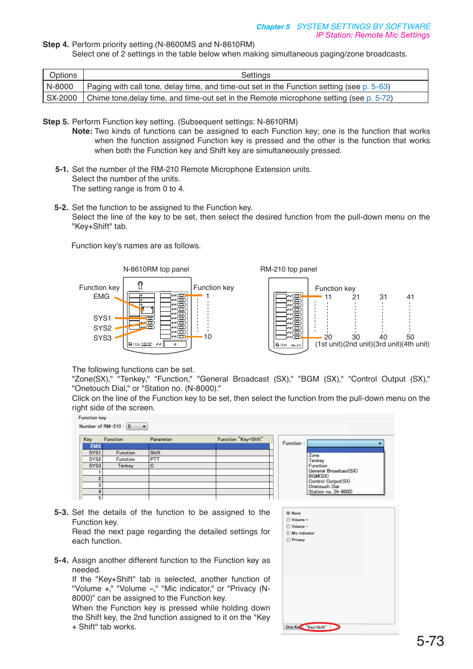 P. 5-73 | Toa N-8000 Series User Manual | Page 483 / 652