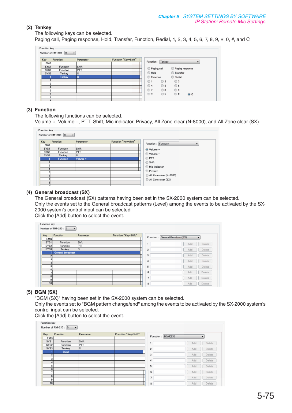 P. 5-75 | Toa N-8000 Series User Manual | Page 485 / 652