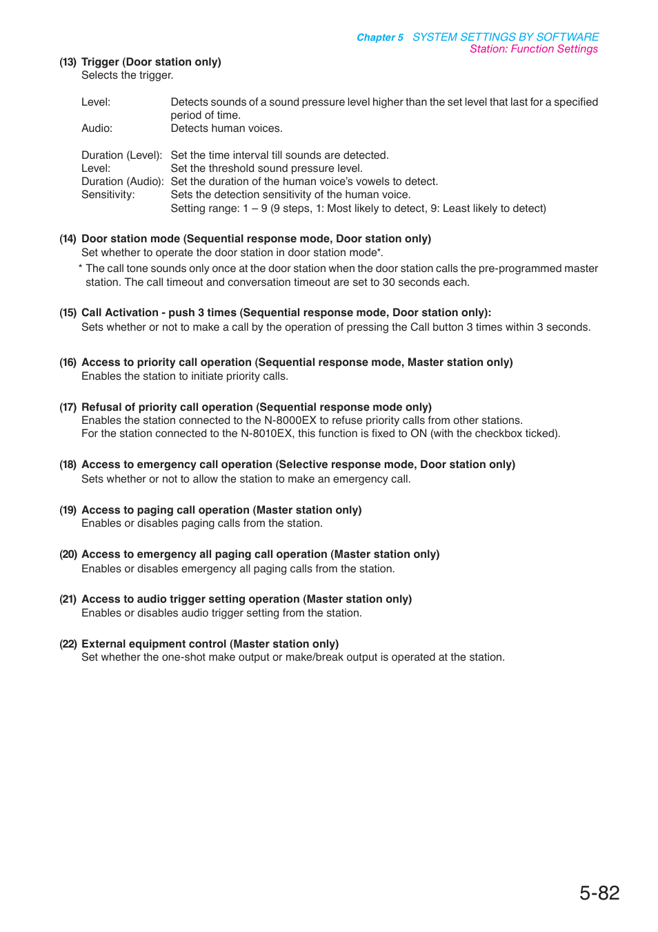 P. 5-82 | Toa N-8000 Series User Manual | Page 492 / 652