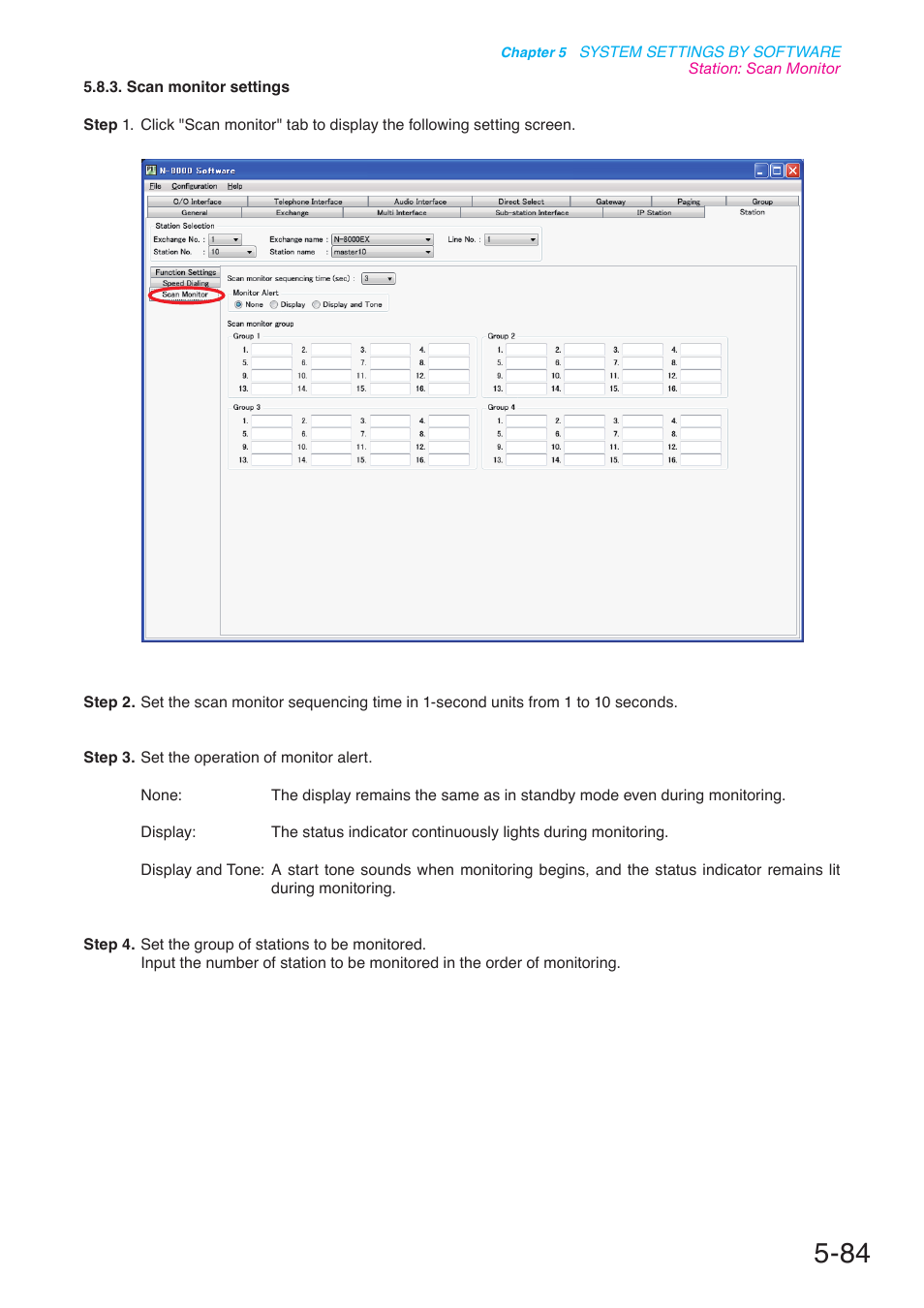 P. 5-84 | Toa N-8000 Series User Manual | Page 494 / 652