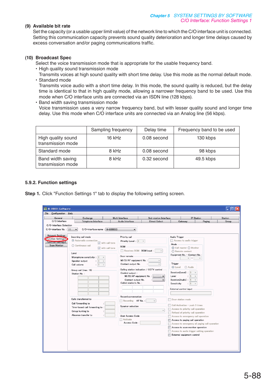 P. 5-88 | Toa N-8000 Series User Manual | Page 498 / 652