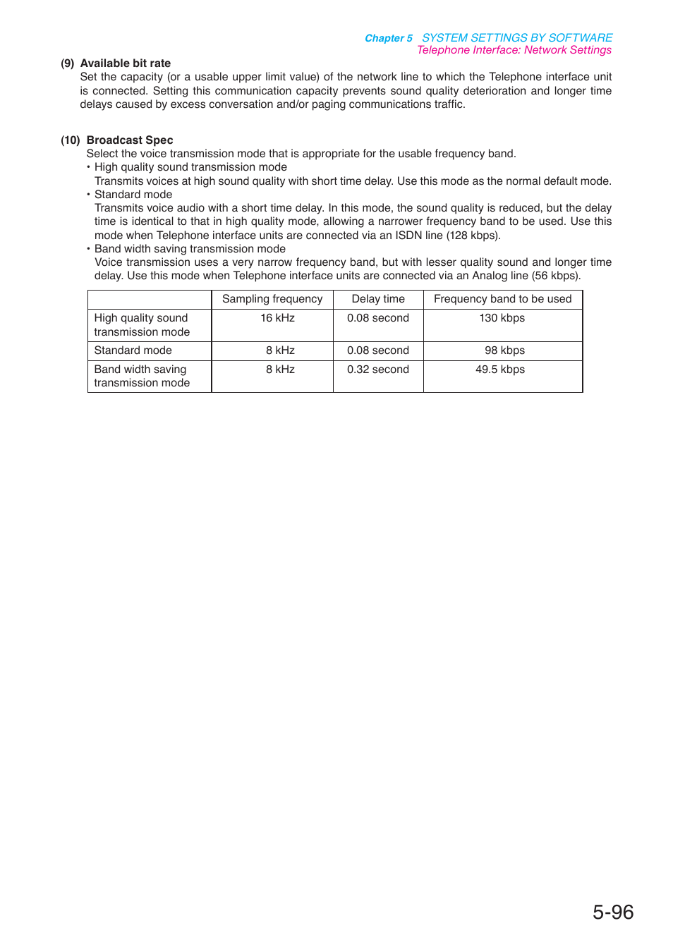 P. 5-96 | Toa N-8000 Series User Manual | Page 506 / 652