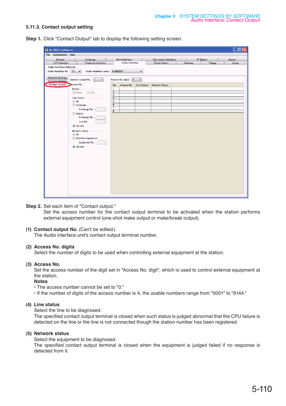 P. 5-110 | Toa N-8000 Series User Manual | Page 520 / 652