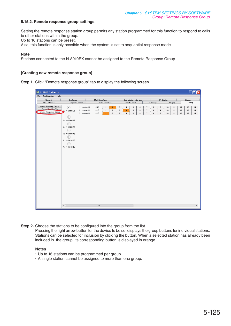 P. 5-125 | Toa N-8000 Series User Manual | Page 535 / 652