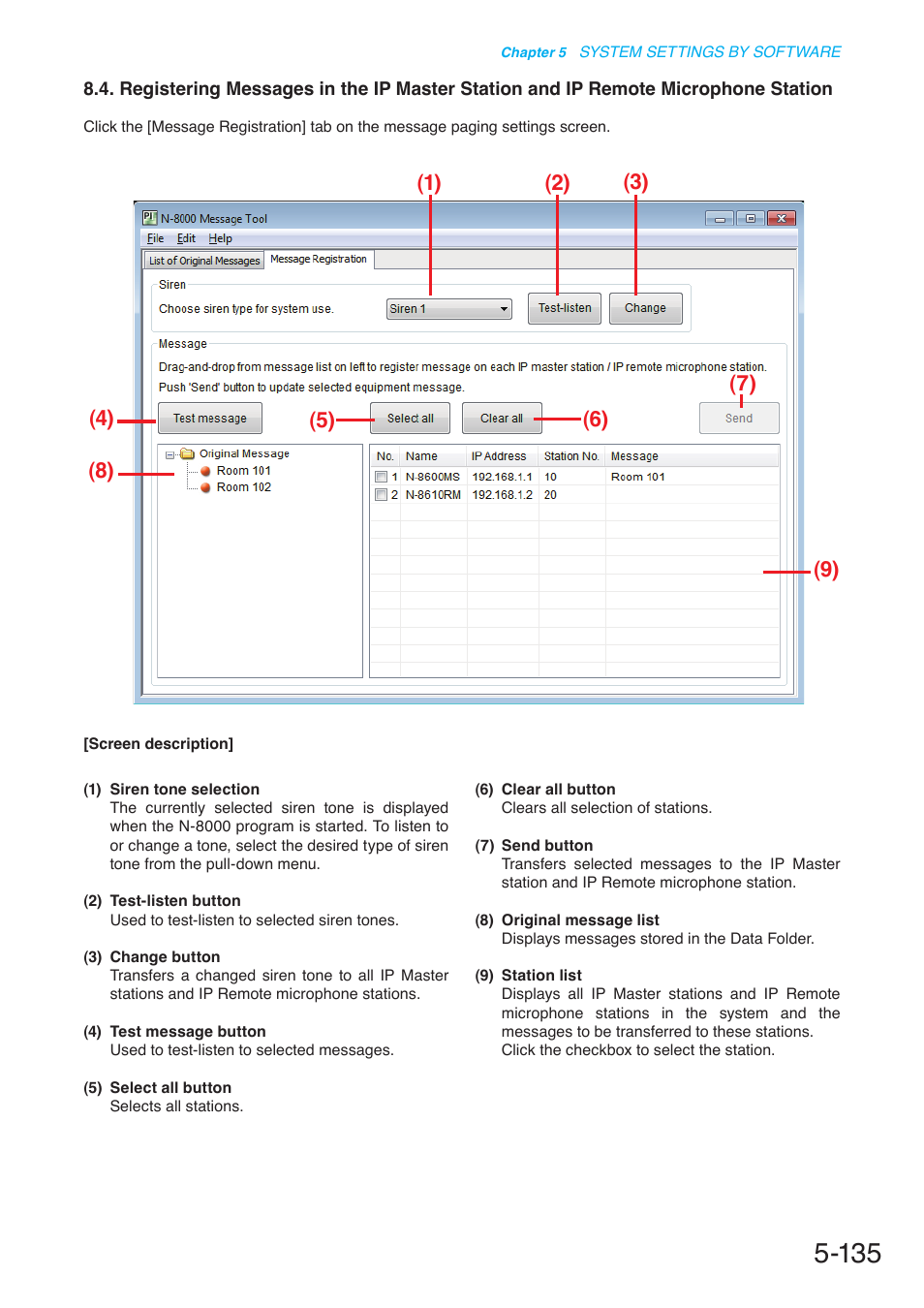 Station | Toa N-8000 Series User Manual | Page 545 / 652