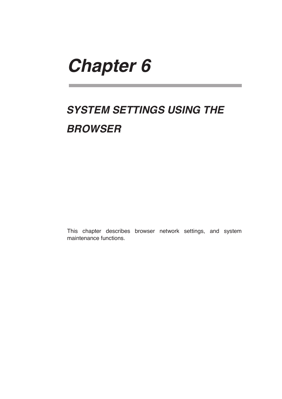 Chapter 6 : system settings using the browser, Chapter 6 | Toa N-8000 Series User Manual | Page 548 / 652