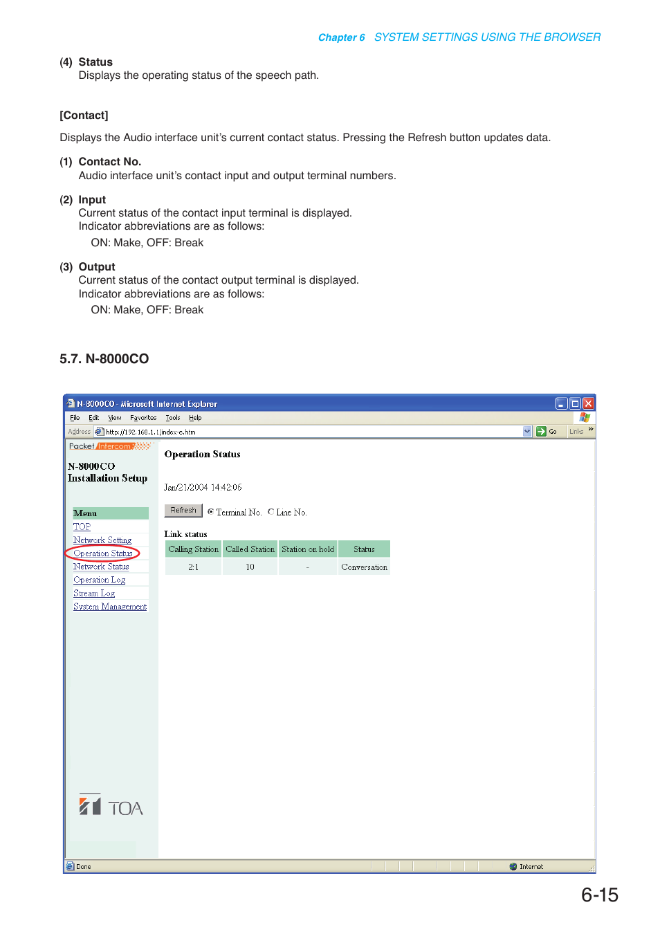 N-8000co | Toa N-8000 Series User Manual | Page 562 / 652