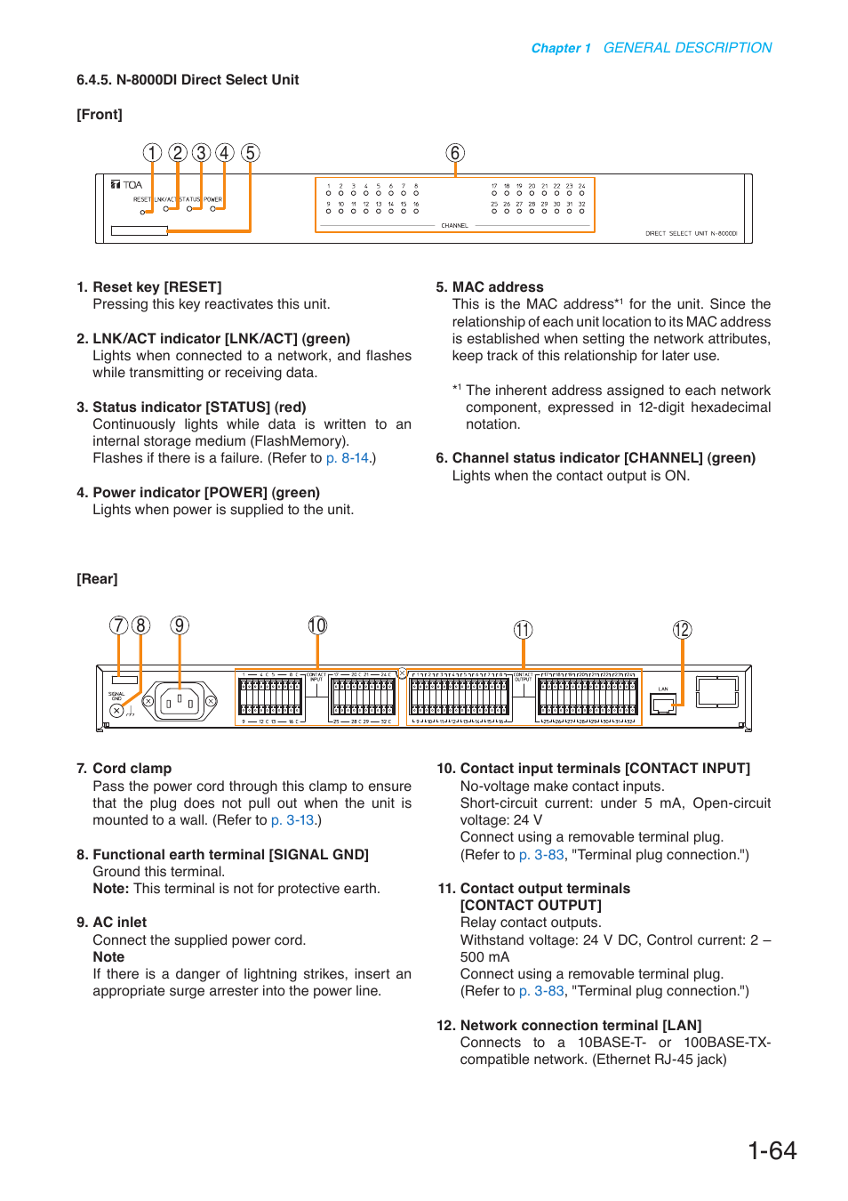 Toa N-8000 Series User Manual | Page 81 / 652