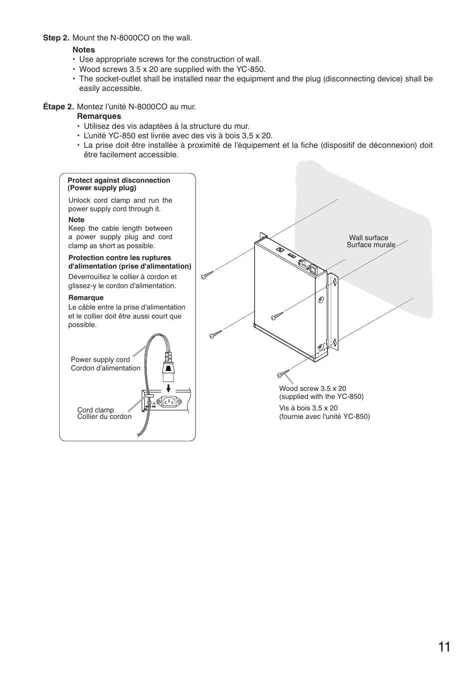 Toa N-8000CO User Manual | Page 11 / 16